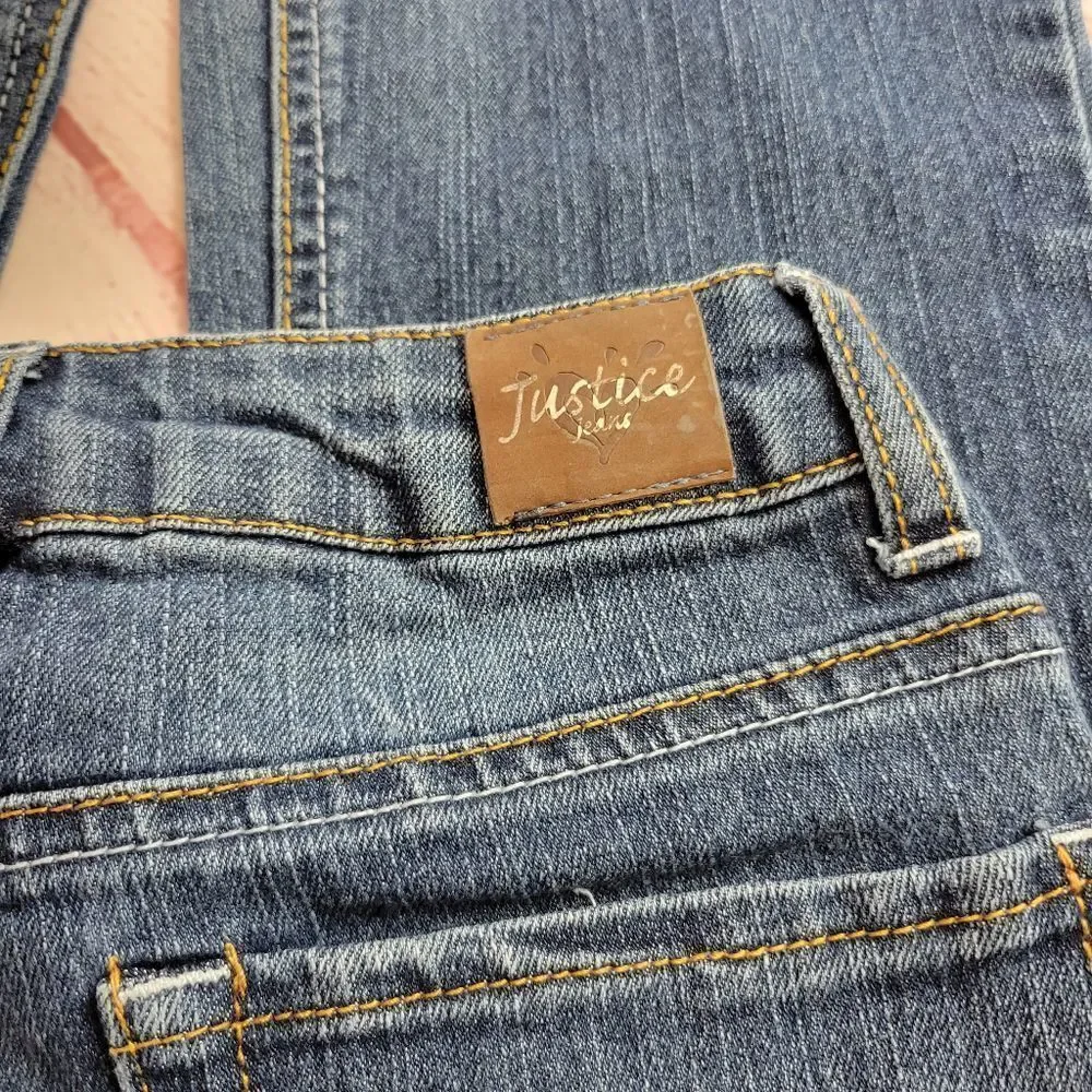 Justice distressed jeans 10 slim